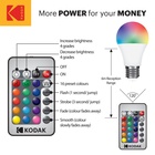 Žárovka LED RGB A60 E27 6W/40W 520lm, 16 barev, dálkové ovládání_obr2